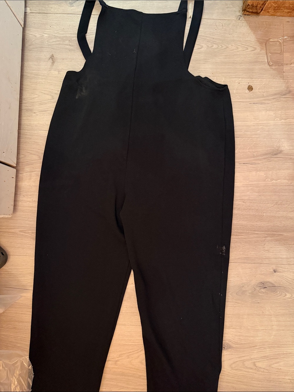 Black Women's Bib Overalls Jumpsuit